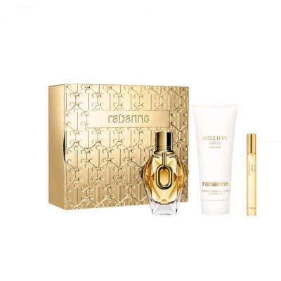 Paco Rabanne Million Gold poklon set EDP 90 ml i 10 ml i losion za telo 100 ml