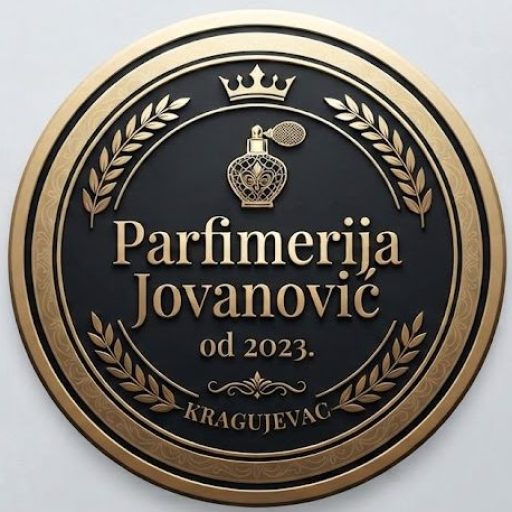 Logotip Parfimerija Jovanović Kragujevac, osnovana 2023. godine